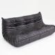 Canapé 3 places Togo Ligne Roset cuir marron par Michel Ducaroy pour Ligne Rose