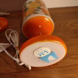 Paire de lampes à poser en opaline