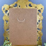 Antique Louis XV style mirror in gilded carved wood.