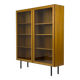 Armoire en teck avec portes vitrées d'Omann Jun, années 1960