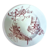 Dish decoration birds saint-amand