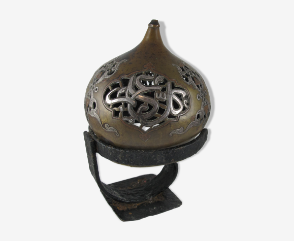 Ancien porte bougie ou brule parfum ottoman syrie qajar islamic