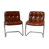 Paire de fauteuils Airborne cuir