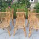 6 chaises en rotin