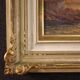 Seascape painting signed by Remo Testa, fishermen at sunset