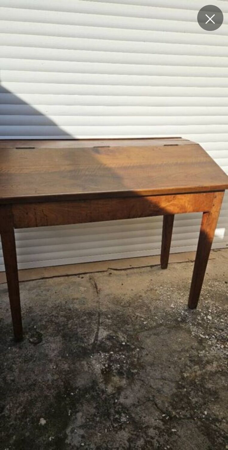 Antique desk and chair