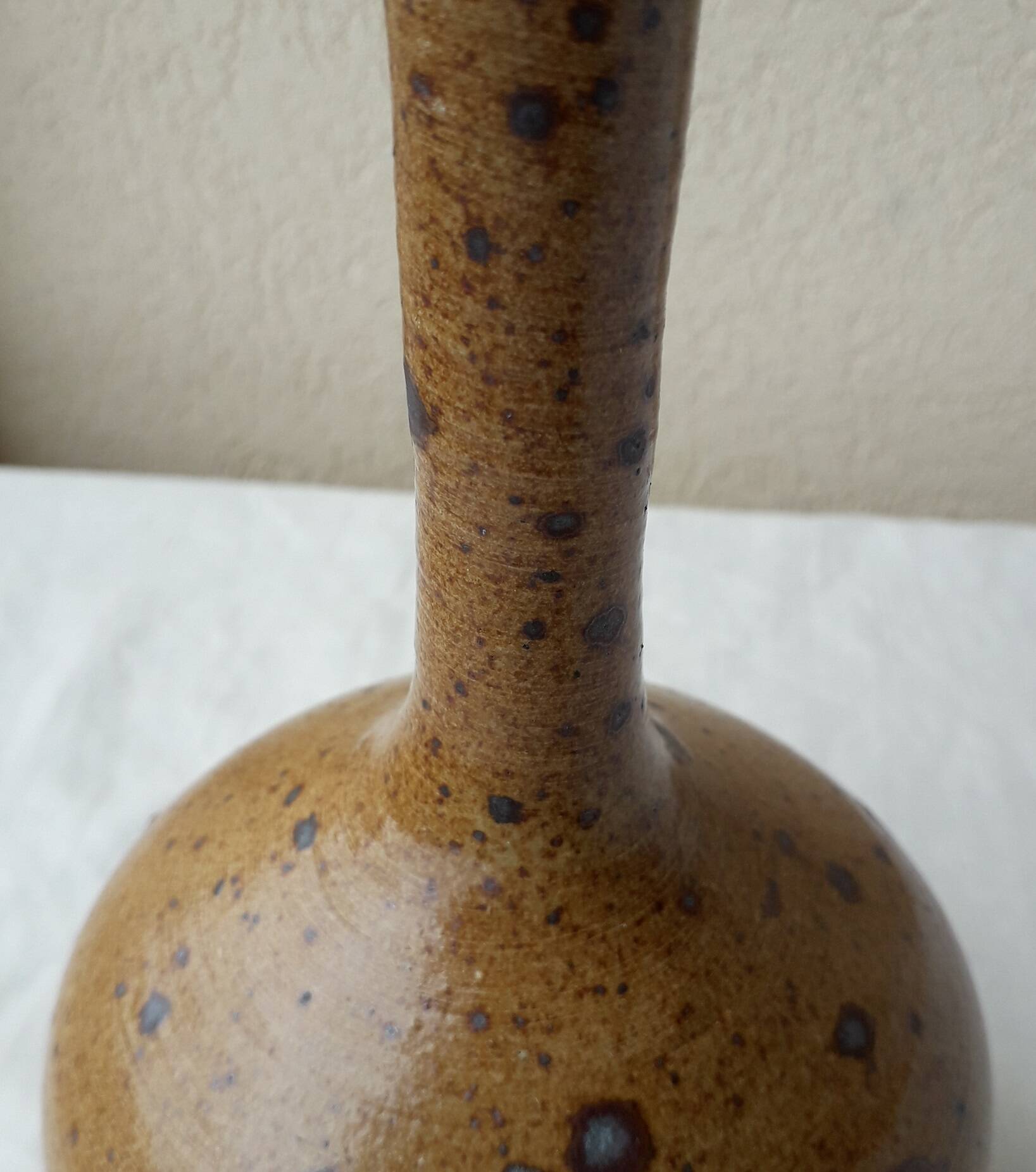 Pyrite stone single-flower vase