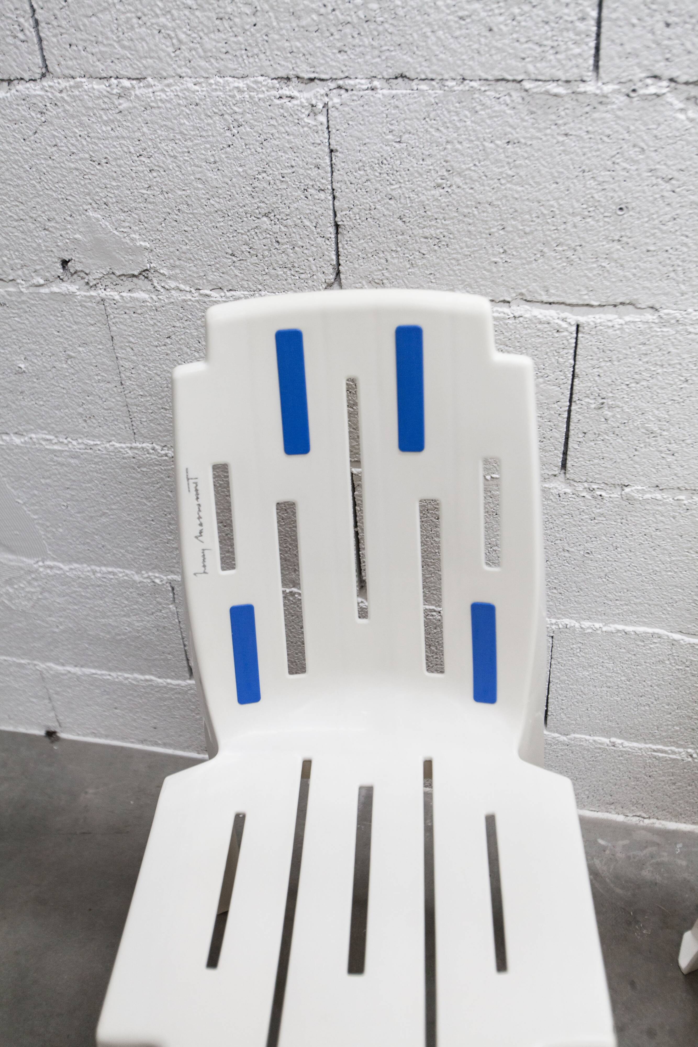 6 Mambo design chairs by Pierre Paulin, Henry Massonet line, by Stamp 1990.
