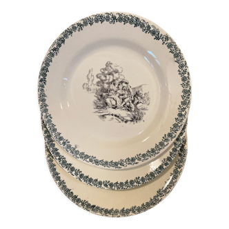 Set of 3 plates Terre de Fer