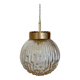 Suspension globe vintage XL en verre moulé