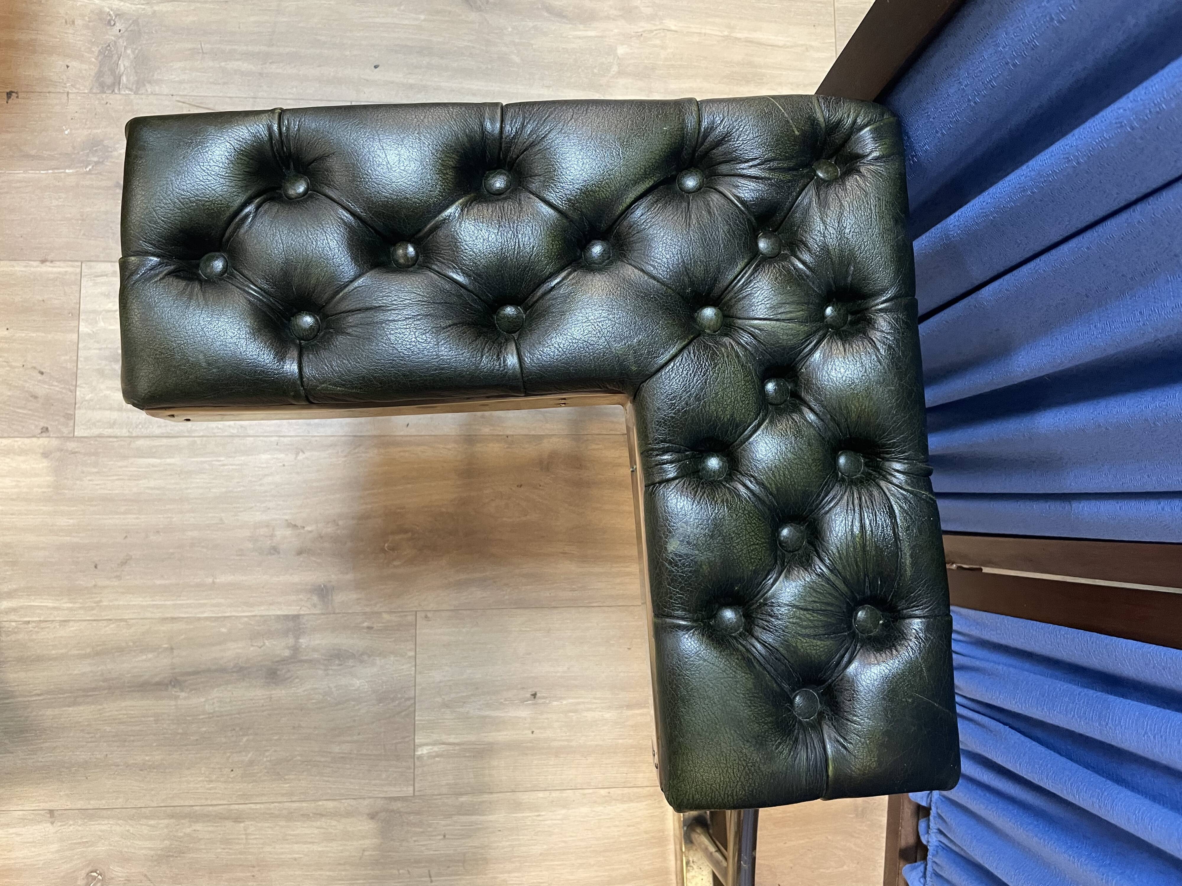 Very nice old chersterfield fireplace bench