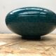 Old vase st clément ref 9058 ceramic blue green made in france vintage