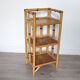 Low rattan shelf