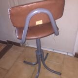Industrial leather chair