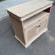 Louis Philippe buffet with 2 doors, stripped raw wood TV unit.