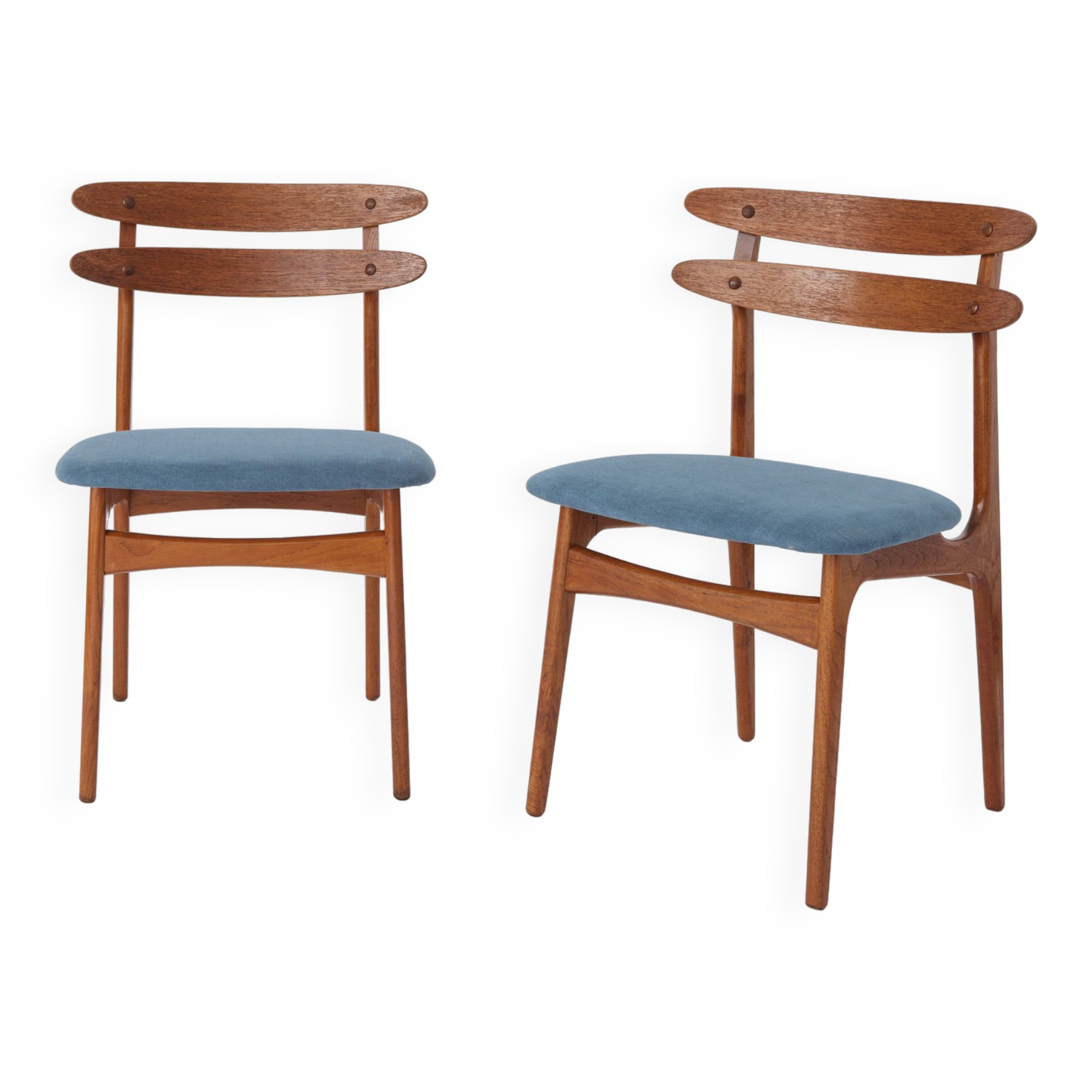 2 chaises vintage 1960 en teck danois