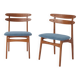 2 chaises vintage 1960 en teck danois