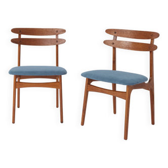 2 Vintage Chairs 1960s Teak Danish