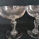 14 Champagne glasses in 19th century blown glass