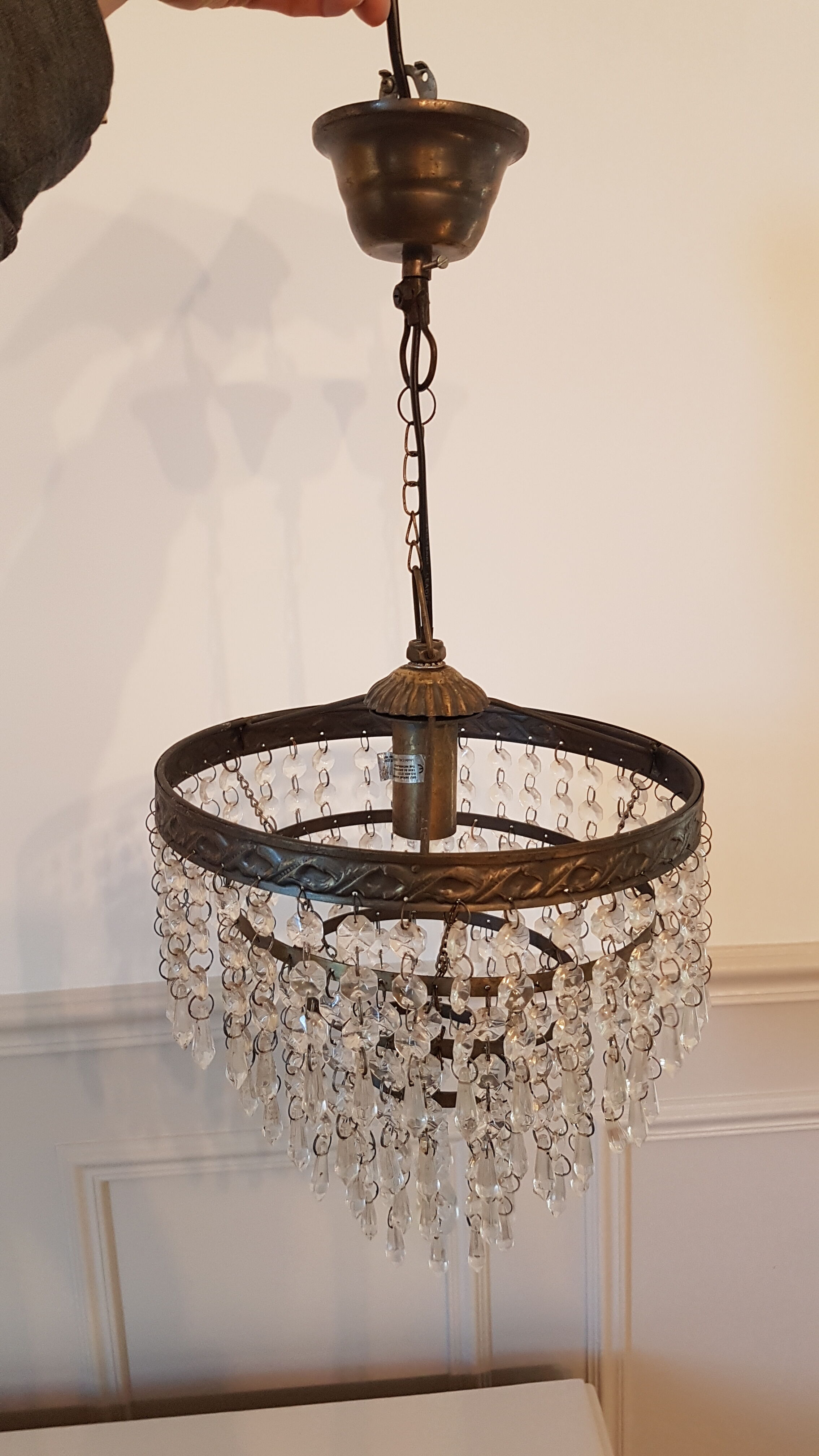Chandelier with tassels