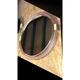 Mid-Century Modern Round Torchon-Torciglione Murano Glass Mirror in Barovir