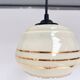 Set of 2 vintage beige round ceiling lamps, 1960s