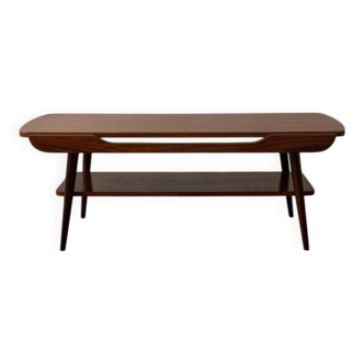 Vintage Teak Coffee Table Louis van Teeffelen Attributed Reversible Top