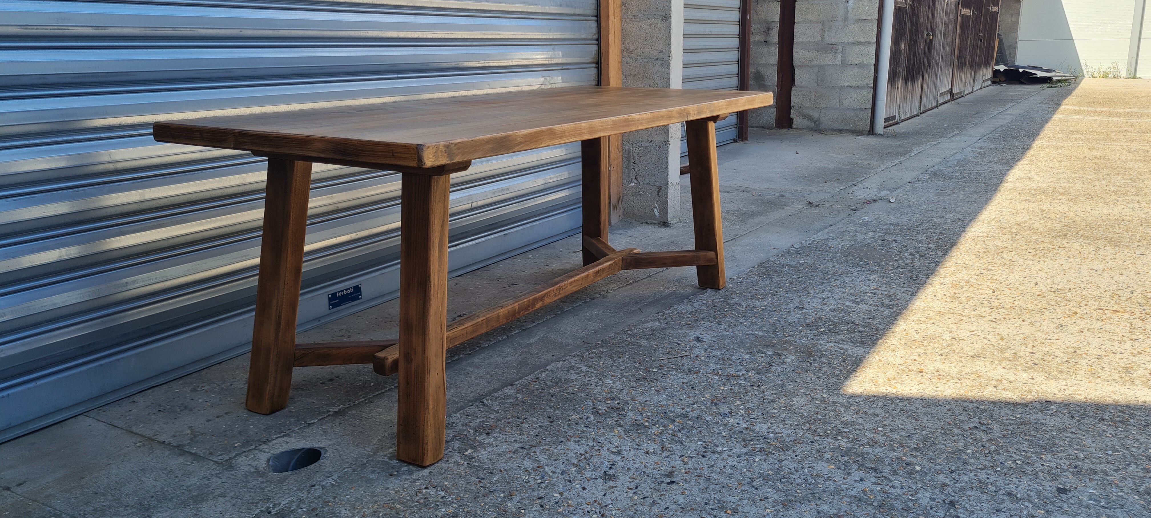 Elm farmhouse table