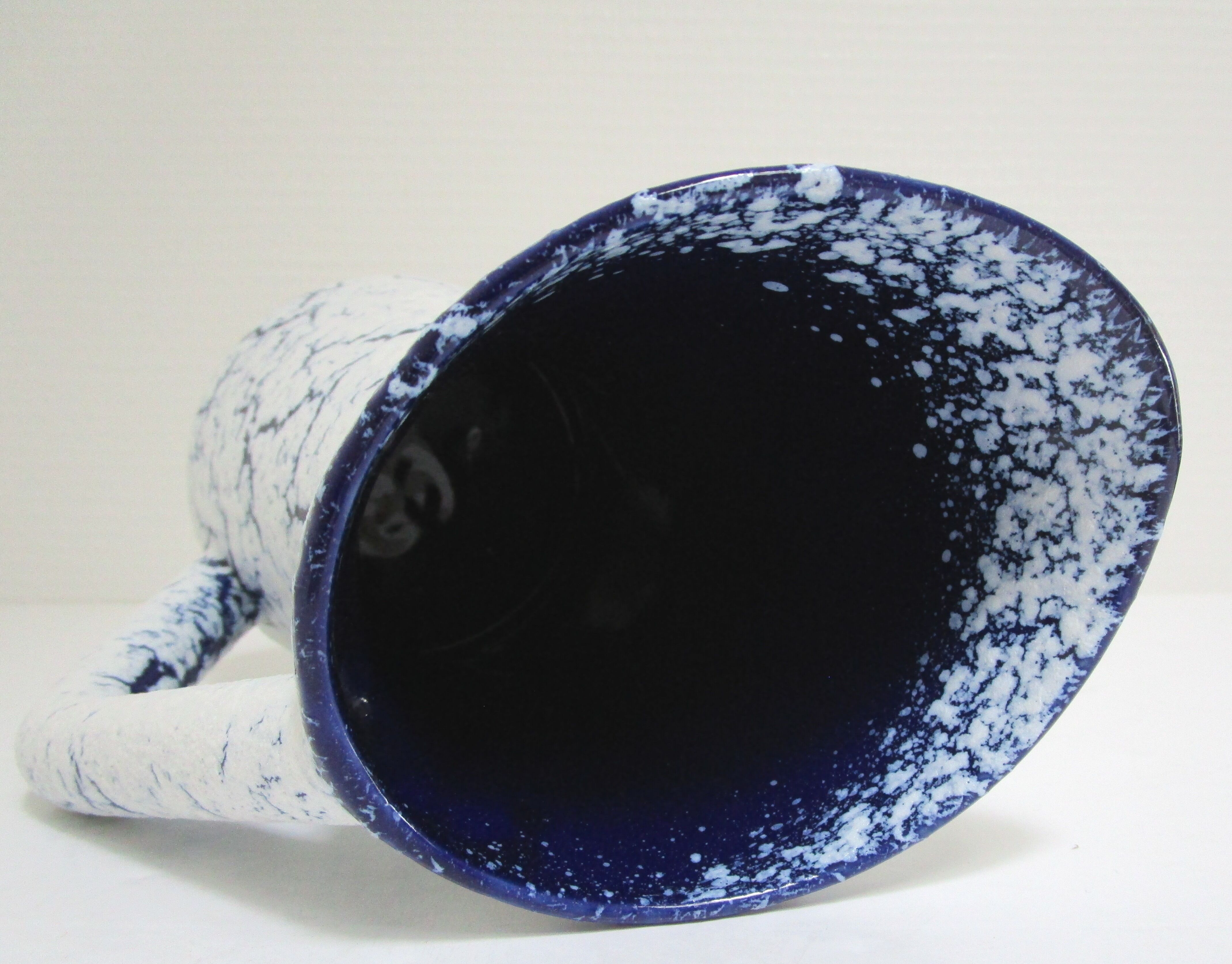 Pichet fat lava blue ceramic vintage design