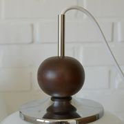 1 of 2 vintage white glass pendant light MCM hanging lamp Yugoslavia 1970's