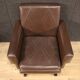 Pair of Italian design armchairs in skai