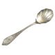 Art Deco sugar spoon, silver-plated brass, Poland, 1930s