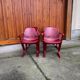 Set of 6 Bordeaux Kangourou chairs in plastic by Ernst Moeckl (1968) — sculptural design