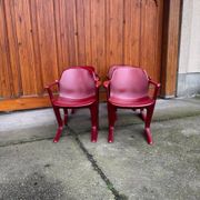 Set of 6 Bordeaux Kangourou chairs in plastic by Ernst Moeckl (1968) — sculptural design