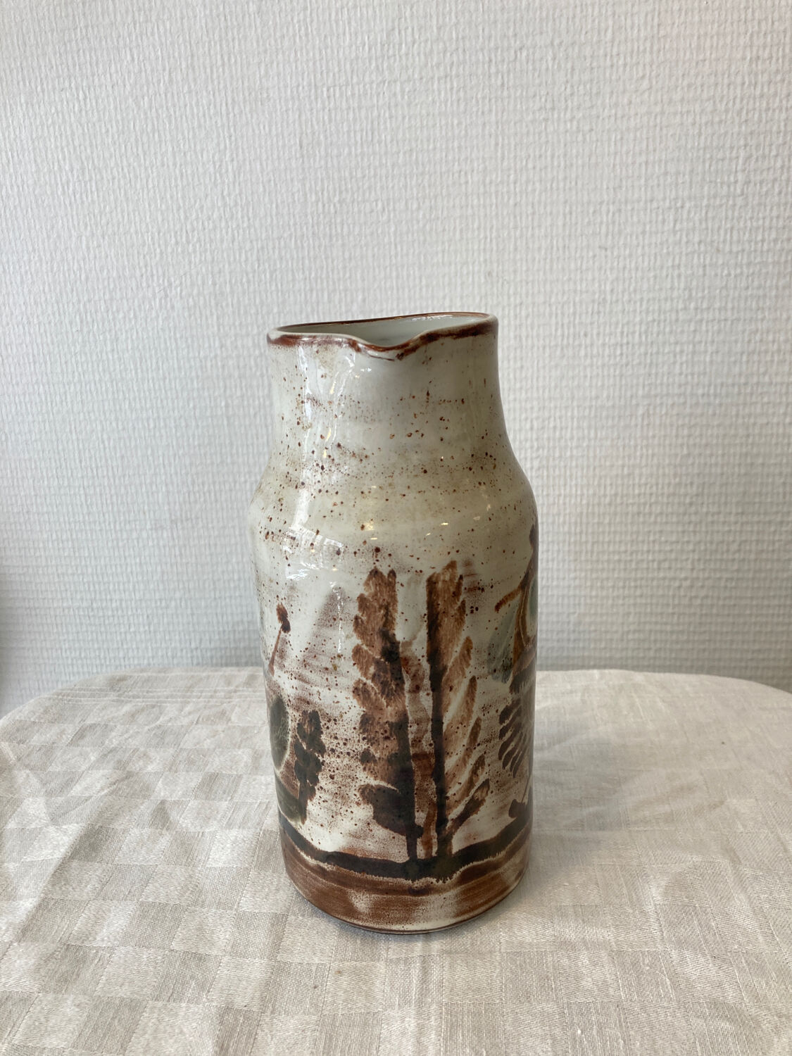 Ceramic pitcher Le Mûrier