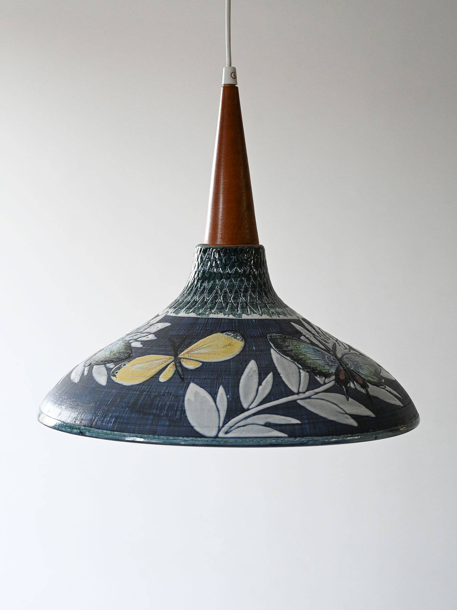 Ceramic pendant lamp by Tilgmans Keramik, attributed to Marian Zawadzki