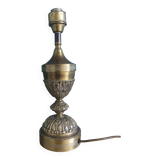 Lampe pied bronze laiton doré