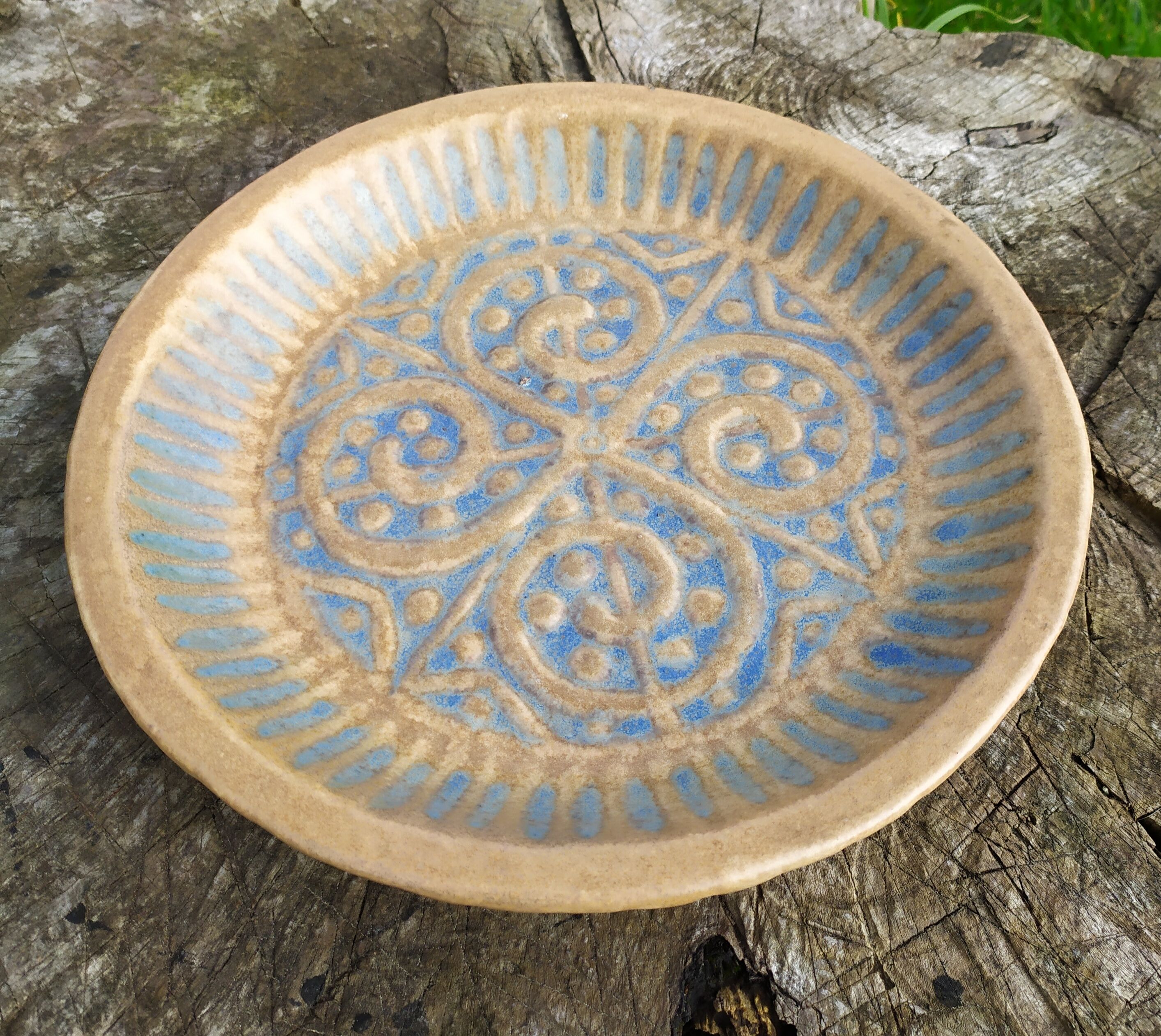 René Quillivic's Celtic sandstone décor plate