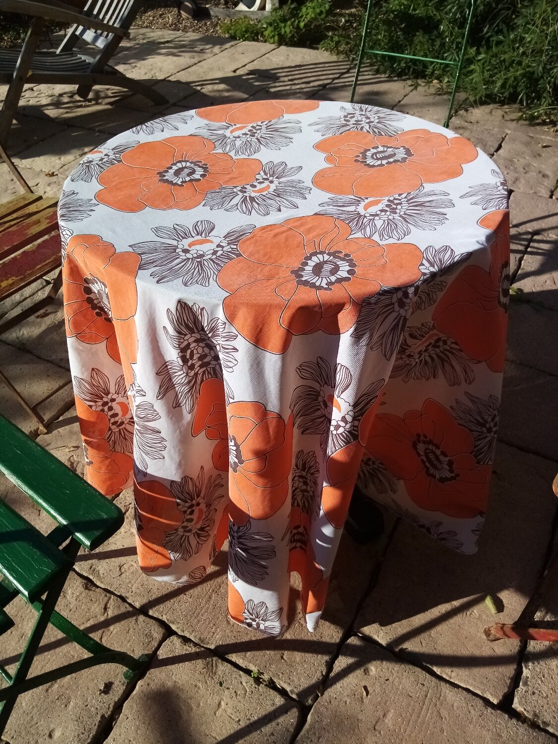 Vintage round tablecloth