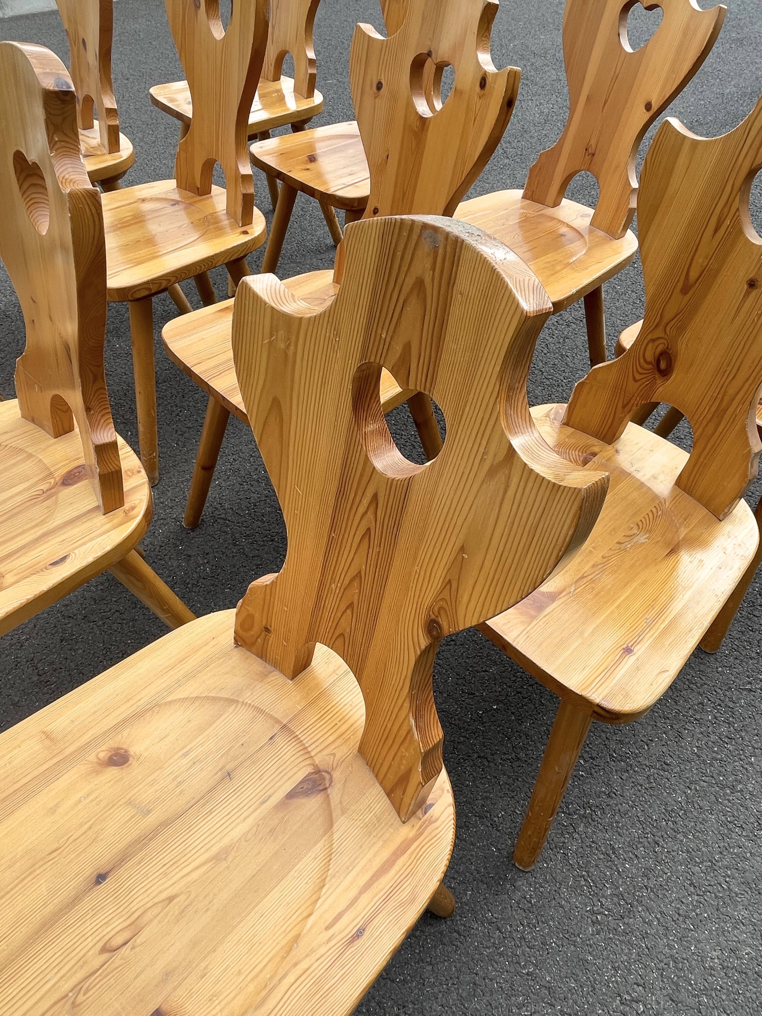 Lot 12 Vintage Mountain chairs 1993'