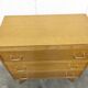 Commode 3 tiroirs pieds compas 1960 couleur miel