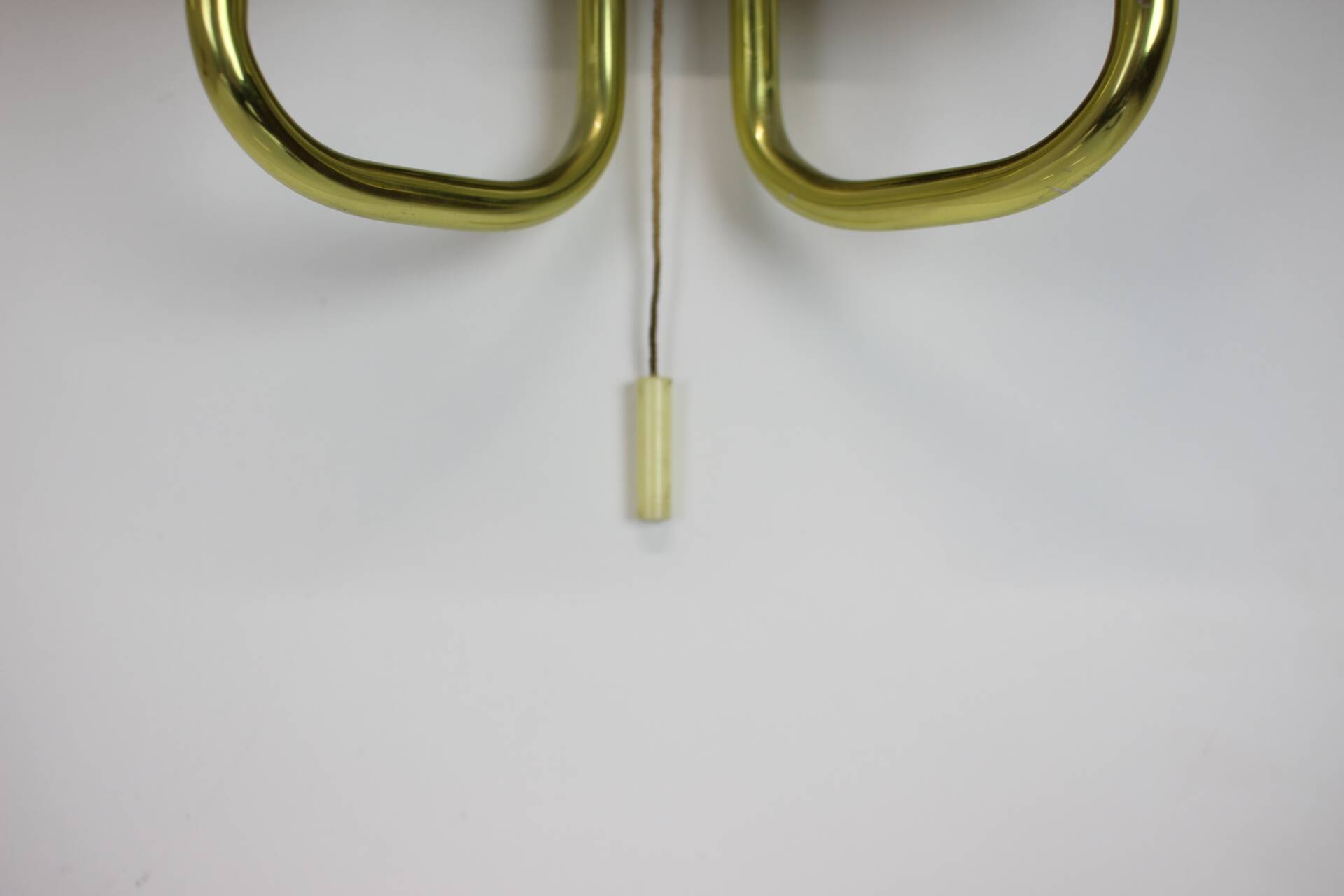 1970s Pair of Two Wall Lamps with Glass Shades, Germany