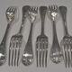 Lot de 6 fourchettes marly christofle