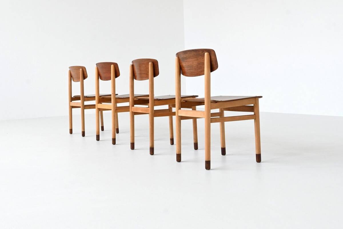 Set of four Danish dining chairs Kvetny and Sonners Denmark 1960
