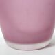 Stunning Double Color White and Pink Etched Murano Glass Vase, Italy, 1980s