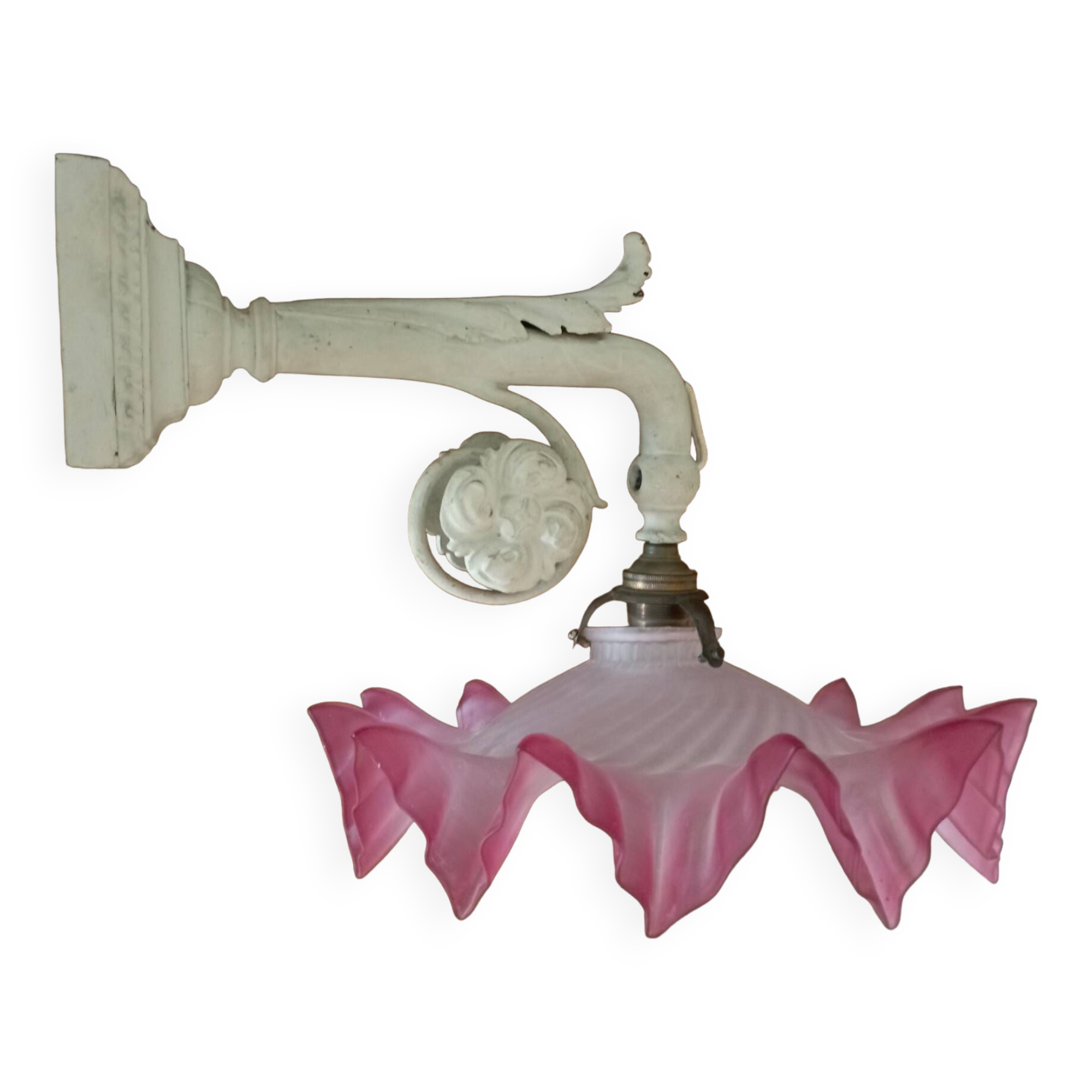 Cast iron art nouveau wall light