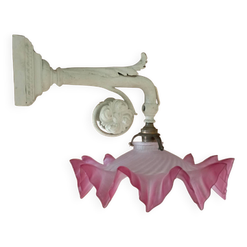 Cast iron art nouveau wall light