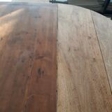 Former Round Table Louis Philippe Poirier solid wood and 2 extensions
