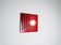Multi-Layered Pyramid Wall Lamp In Red By Hustadt Leuchten, Germany 1970S