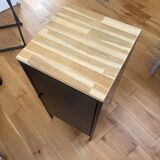 Commode noire anthracite en métal lixhult revisitée par le designer vk design paris